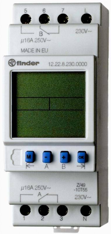 Finder Wochenprog.-Schaltuhr 12.22.0.024.0000-0