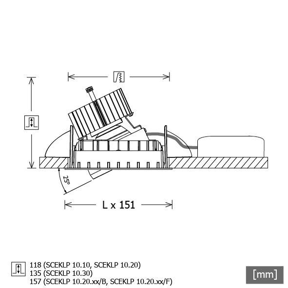 LTS Licht&Leuchten LED-Strahlereinsatz SCEKLP10.3-1