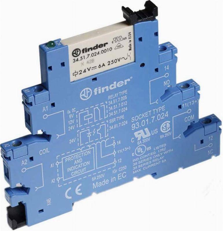 10 Stk. Finder Koppelrelais 38.51.7.024.0052-0