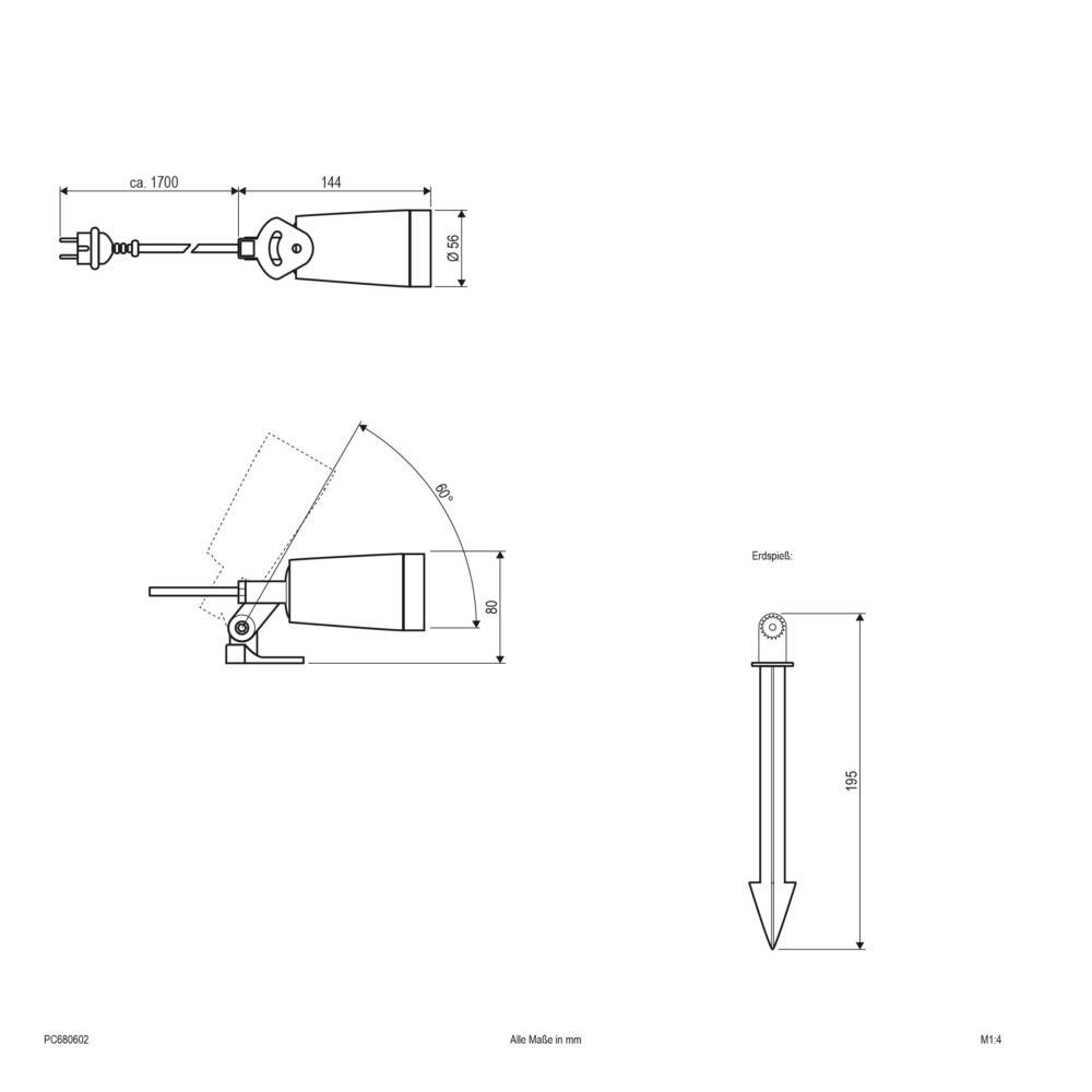 EVN Lichttechnik P-LED Spot eds PC680602-1
