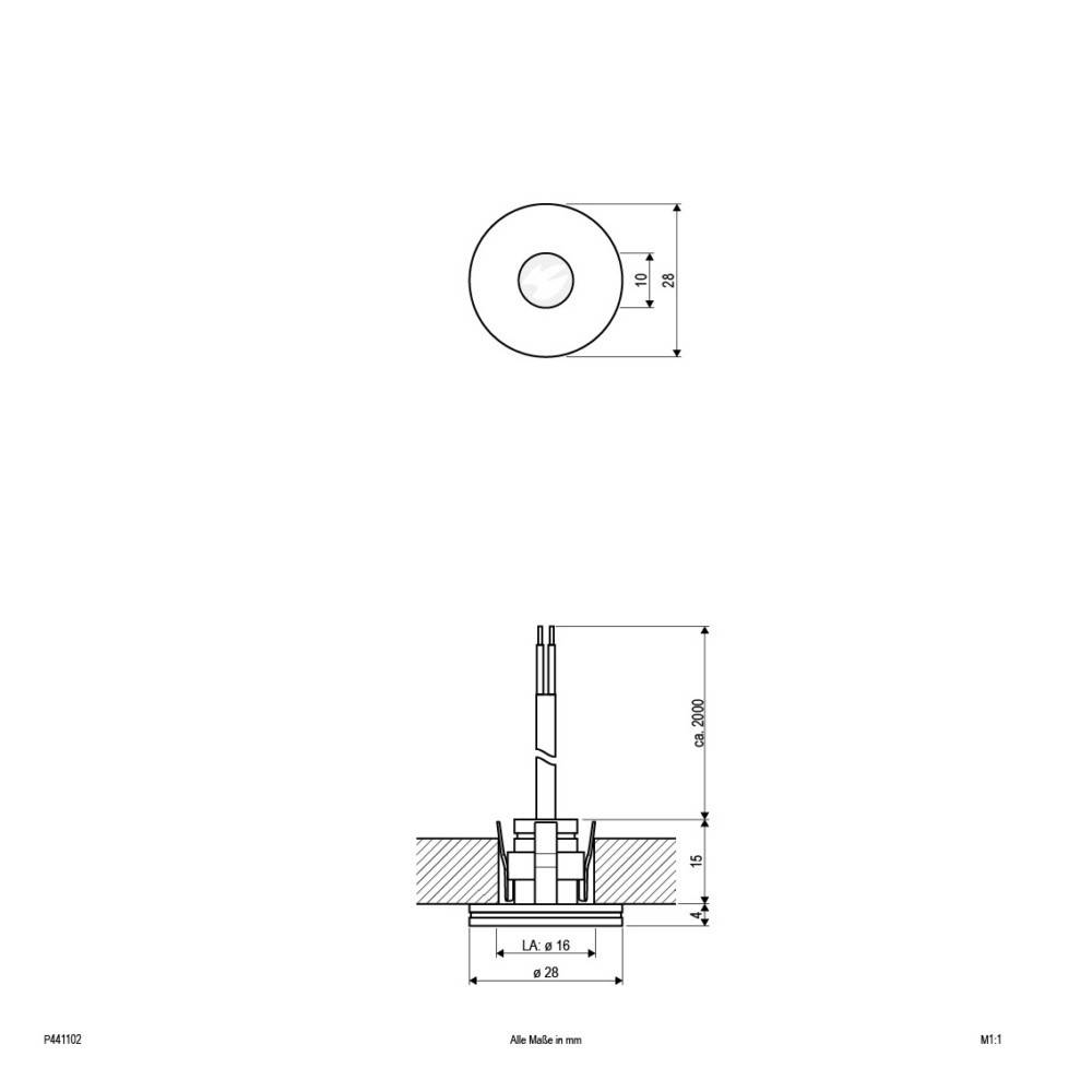 EVN Lichttechnik P-LED Einbaulichtpunkt P 441102-2