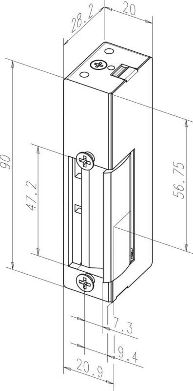 Assa Abloy effeff Elektro-Türöffner 14E---------1