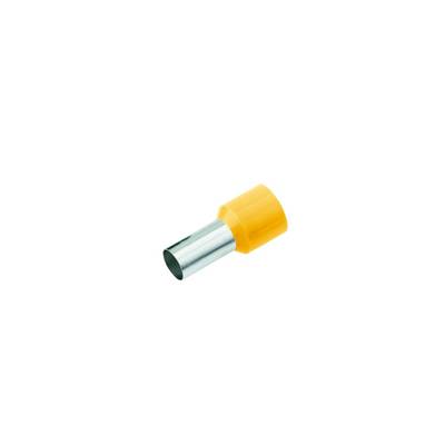 Cimco 18 2352 Aderendhülse 6 mm² Teilisoliert Gelb 100 St. 