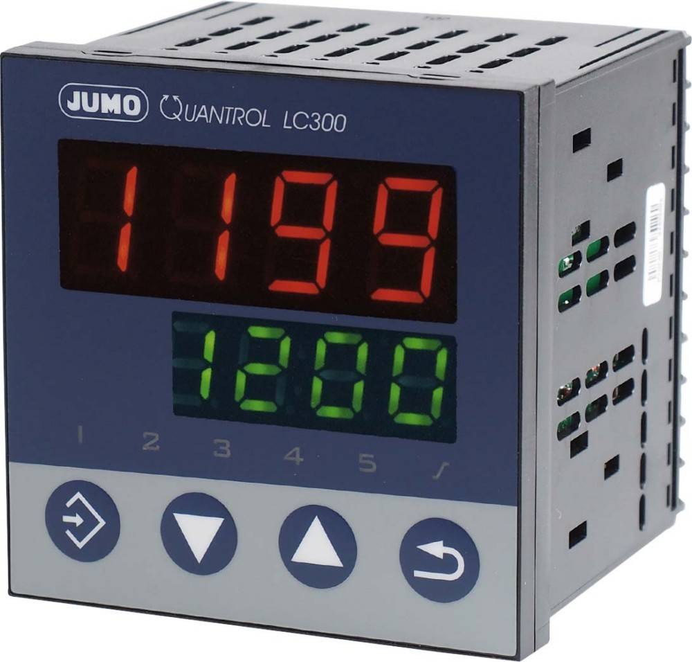 Jumo 601602 Temperaturregler L, J, T, K, E, N, S, R, Pt100, Pt1000, KTY Relais 3 A, RS 485 (L x B x H) 80 x 96 x 96 mm-2