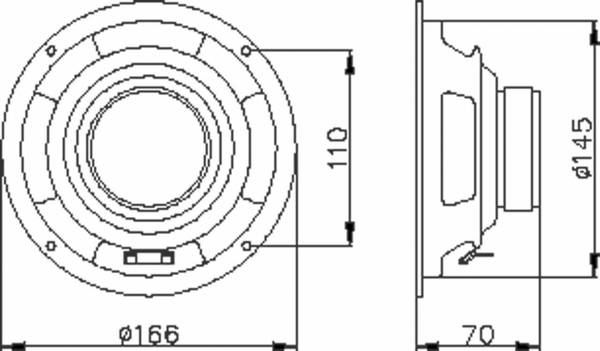 WHD Lautsprecher-Chassis PM166-A/2-8