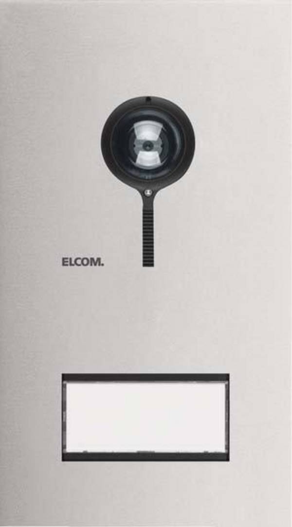 ELCOM Frontplatte Türstation Video 1/1 2D Edelstahl ONE