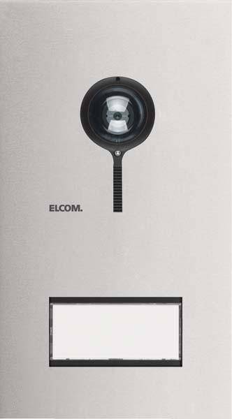 ELCOM Frontplatte Türstation Video 1/1 2D Edelstahl ONE-0