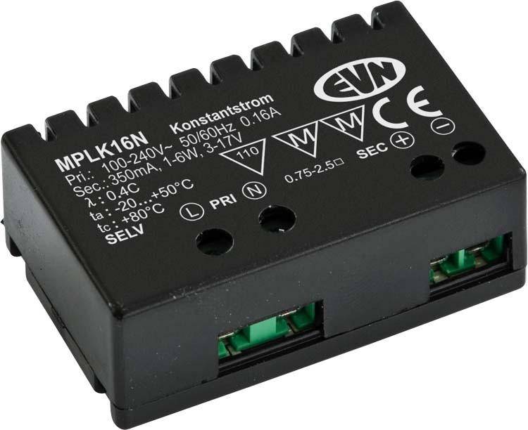 EVN MPLK16N LED-Betriebsgerät Konstantstrom 6 W 350 mA nicht dimmbar 1 St.