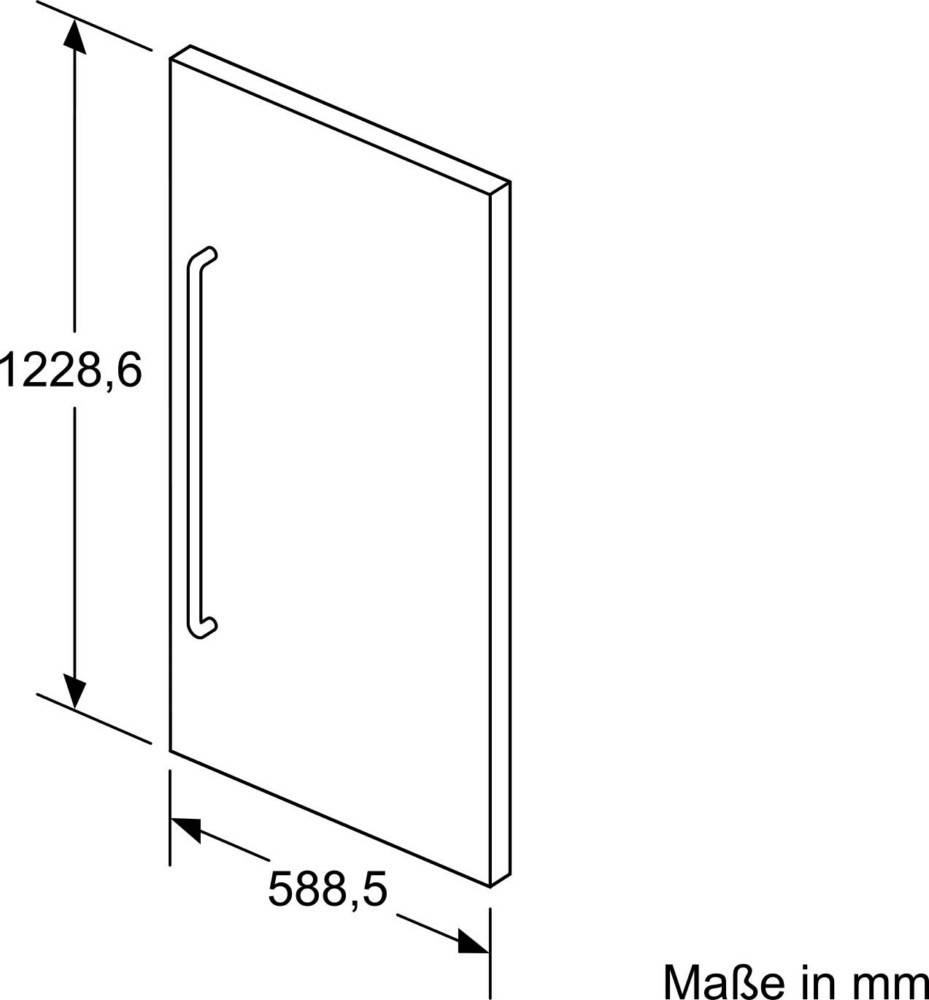 Bosch MDA Edelstahl-Türfront KFZ40SX0-1