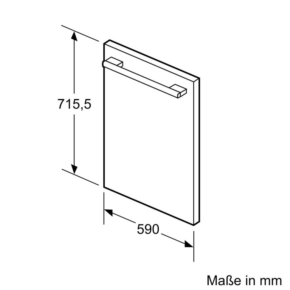 Constructa-Neff Vorsatztür KU1213Z0-1