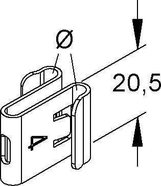 Niedax Formstückverbinder MTCA 4 E3-1