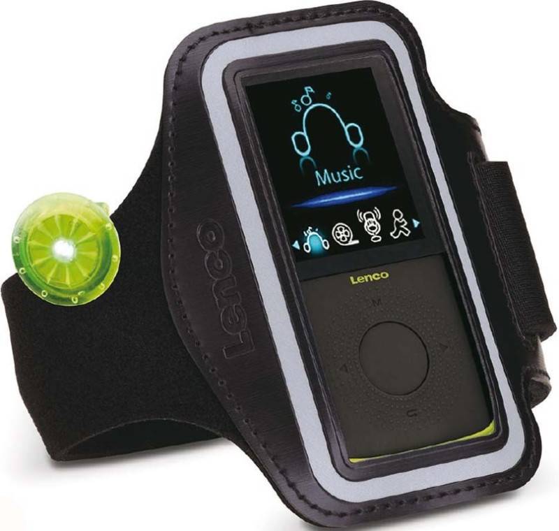 LENCO MP4-Player m.Schrittzähler Podo-153 lime-1