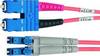 Telegärtner 100012385 Glasfaser LWL Anschlusskabel 5.00 m Violett [1x SC-Stecker - 1x LC-Stecker] 50/125 µ Multimode OM4