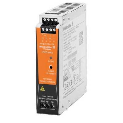 WEIDMÜLLER PRO MAX 72W 24V 3A, Stromversorgung, Schaltnetzgerät, 24 V-0