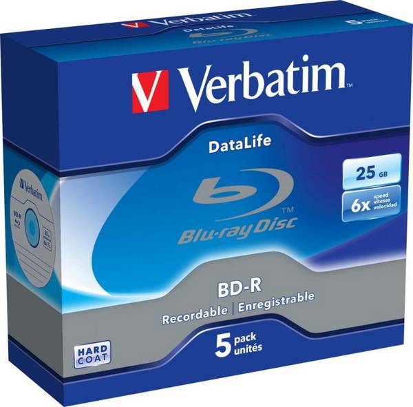 5 Pck. Verbatim BD-R 43836 (VE5)