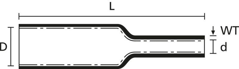 50 Stk. HellermannTyton Warmschrumpfschlauch TA37-1