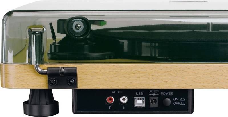 Lenco L-30 - Plattenspieler - Holz - 300mm - 33RPM/45RPM - MMC - MDF - USB - RCA-1