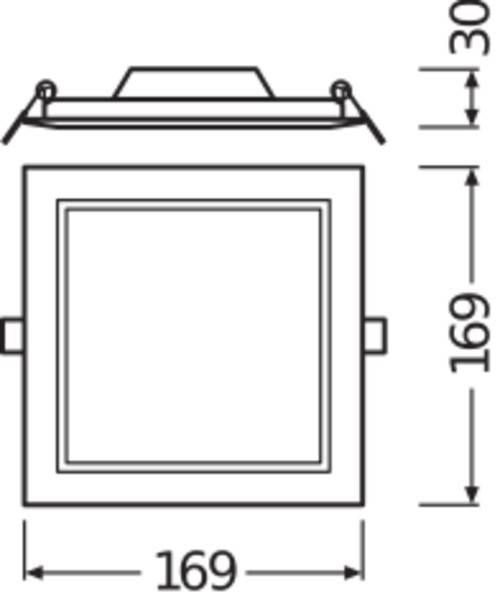 Ledvance LED Downlight DLSLIMSQ15512W/6500K-3