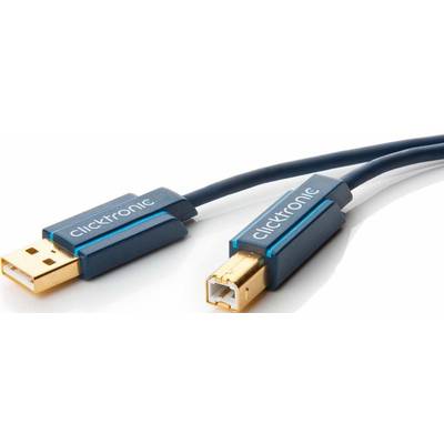 ClickTronic USB-Kabel - USB Typ B (M) bis USB (M)