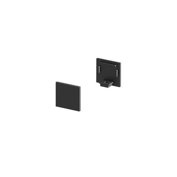 SLV 1000480 - Endkappen standard für flaches Aufbauprofil GRAZIA 10 (IP20 | 2 Stück) - schwarz-0