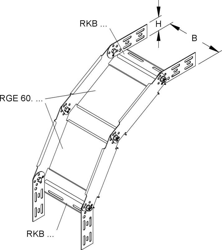 Niedax Bogen Verst., F-Verz RGS 60.400 F-1