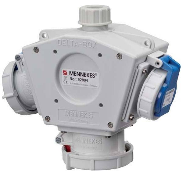 Mennekes DELTA-BOX 92894 grau IP67 Kunststoff