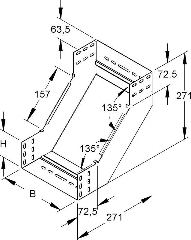Niedax Rinnensteigbogen RSD 85.400-1