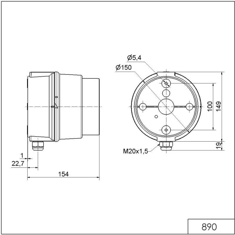 Werma LED Dauerleuchte 89012055-1