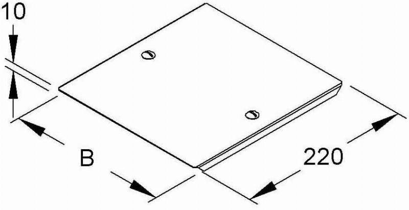 Niedax Fallstück-Deckel RFDDV 110.100