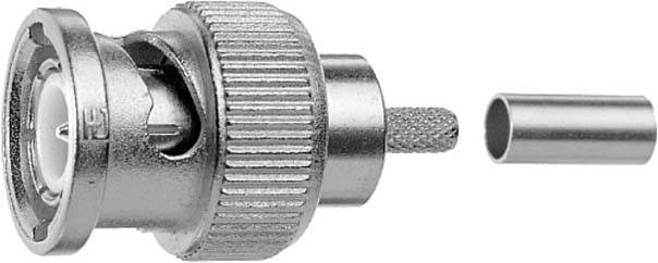 5 Stk. Telegärtner BNC-Kabelstecker 100023476-1
