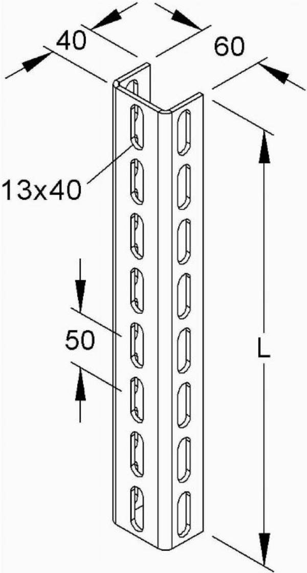 Niedax Profil U 6040/200 F