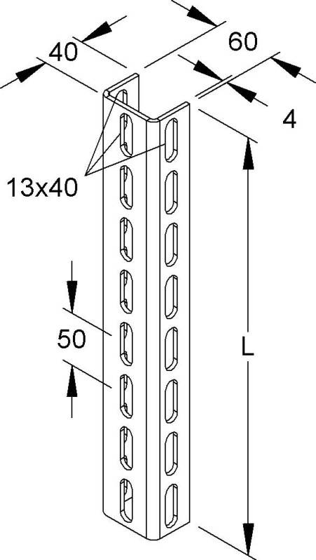 Niedax Profil U 6040/200 F-1