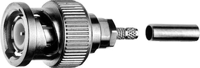 5 Stk. Telegärtner BNC-Kabelstecker 100023470-1