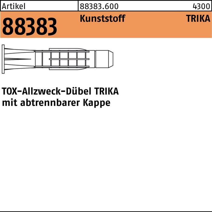 Dübel R 88383 FormTri-K 7x 52/6,0 Ku. 100 Stück TOX-0