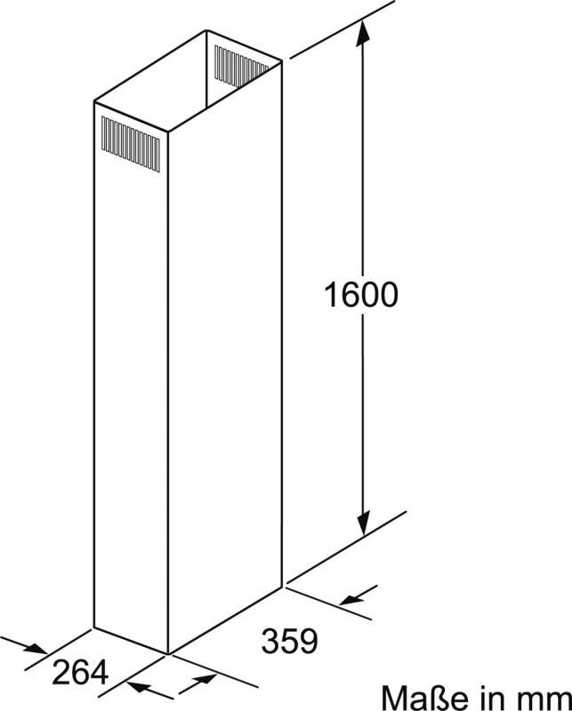 Bosch MDA Kaminverlängerung DHZ1256-1