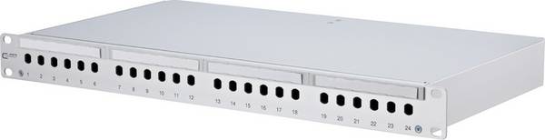 Metz Connect LWL-Box leer alu. OpDAT PF für 24ST