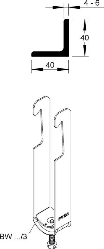 100 Stk. Niedax Bügelschelle BW 24/3-2