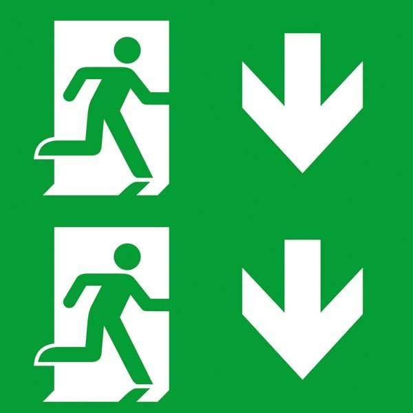 Ceag Notlichtsysteme Piktogrammscheibe 2-seitig