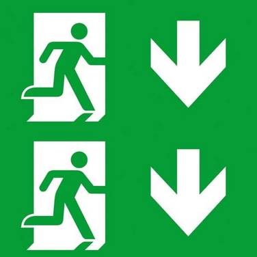 Ceag Notlichtsysteme Piktogrammscheibe 2-seitig