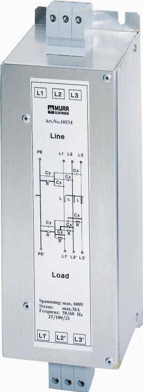 Murrelektronik Netzentstörfilter MEF 3/1 36A T-0