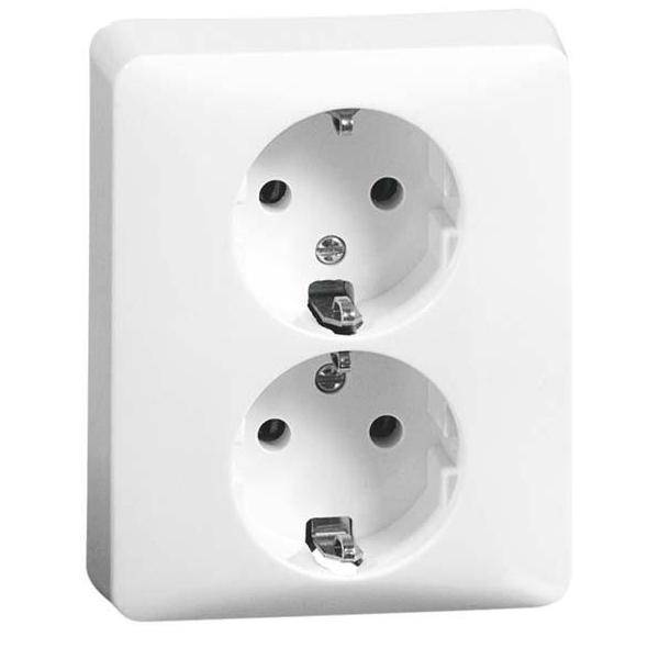 Peha Steckdose SCHUKO 2f,volle Platte, rws D 80.6612.02-0