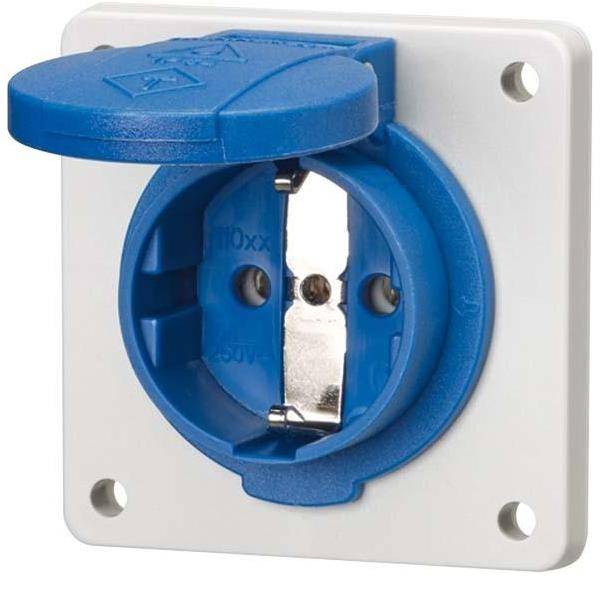 1St. Mennekes 11031F Schuko blau IP54 BL 16A2p+E 230V