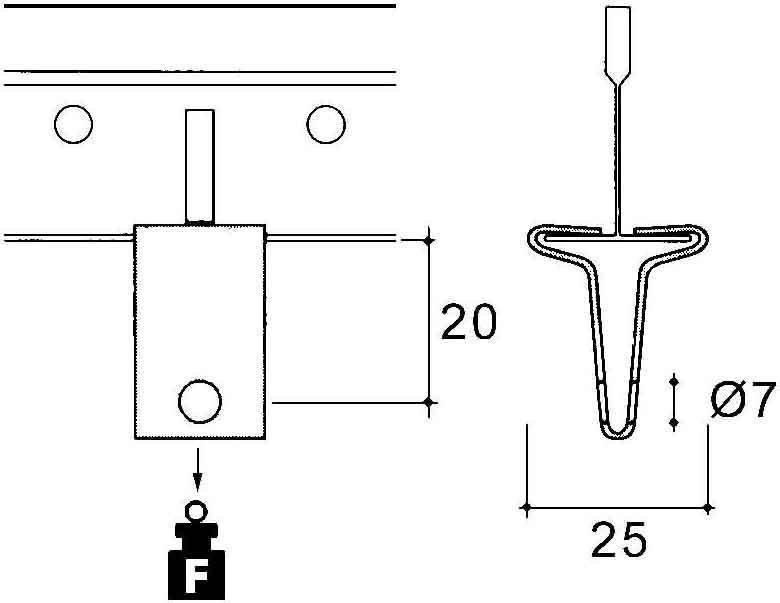 100 Stk. Niedax Akustikbaubefestigung LH-25W-0
