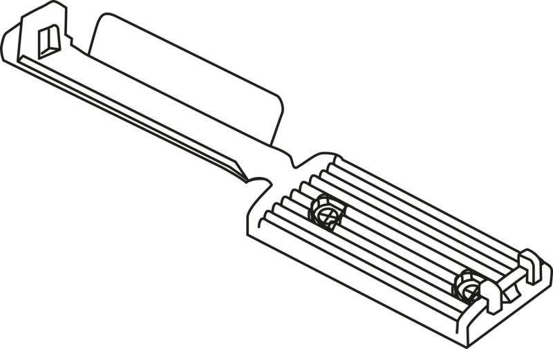 100 Stk. HellermannTyton Flachbandkabelhalter FKH-1