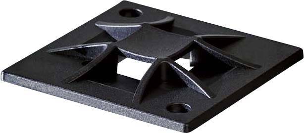 50 Stk. HellermannTyton Montagesockel QM40-PA66-B-0