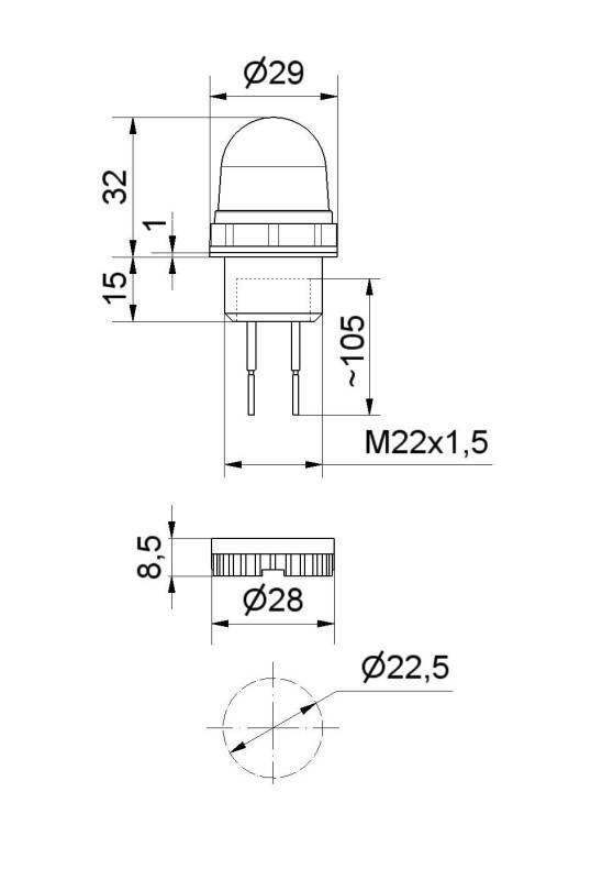 Werma LED-Dauerleuchte 23110068-2