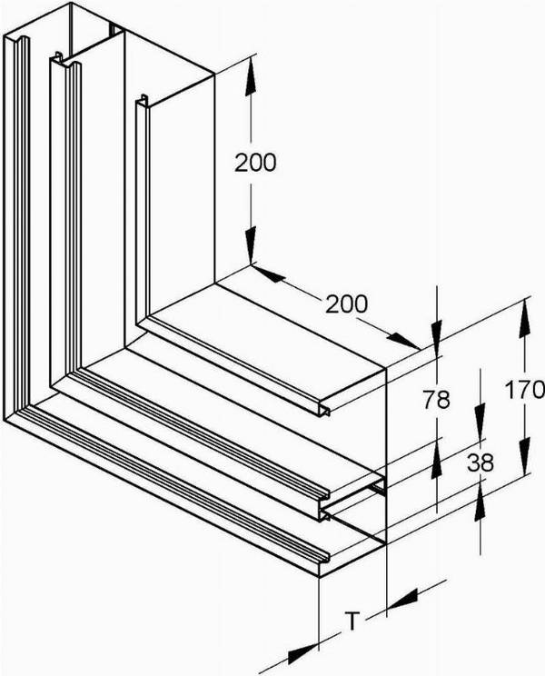 Niedax DKU-Vertikaleck DKVO 170-78T100 R