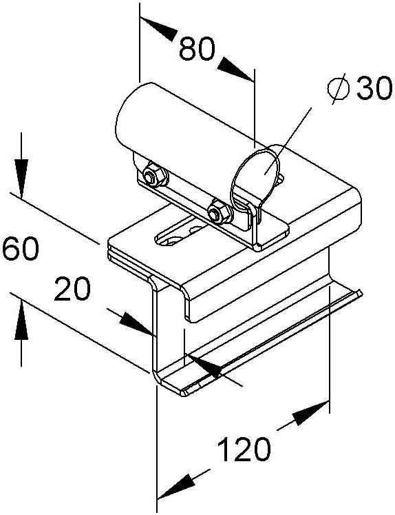 Niedax Holmanschlußhalter MIHK 30 F-0