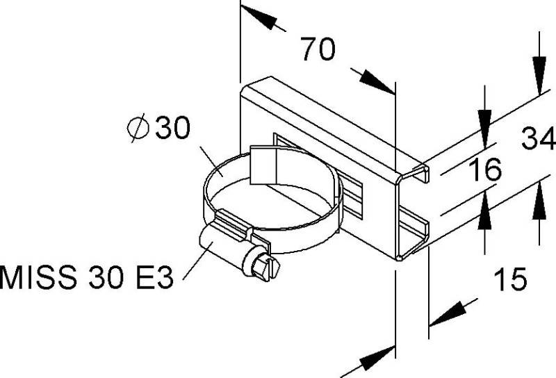 Niedax Montageschiene MIMS 30 E3-1