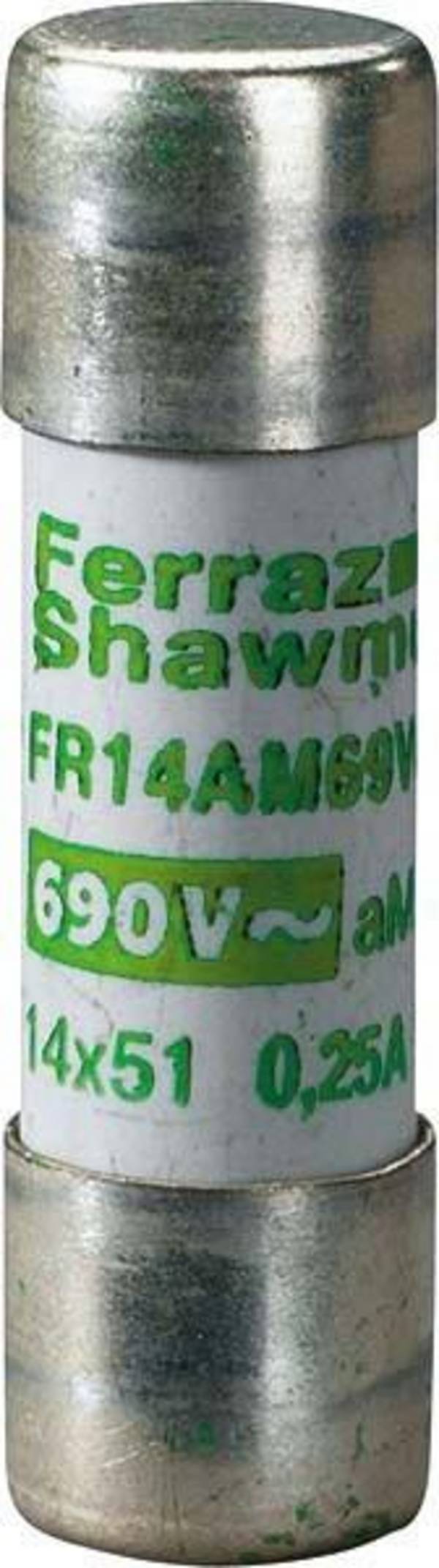 10 Stk. Mersen Sicherungseinsatz zyl. FR14AM50V32